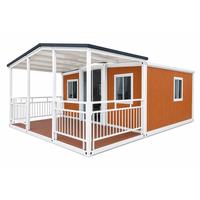 Vente directe : Conteneur habitable extensible de 20 pieds et 40 pieds, Maison préfabriquée, Villa à deux étages 4 chambres, Maison préfabriquée 2 chambres
