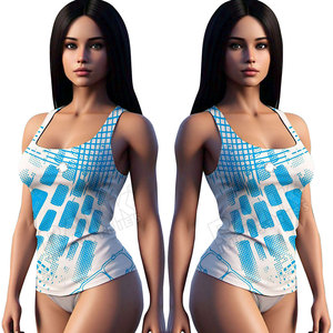 Camiseta sin Mangas para Mujer, Tejida, Transpirable, Informal, a la Moda, para Verano, Perfecta para Deportes, Gimnasio y Uso Diario, con Logotipo Frontal - Product Image 6