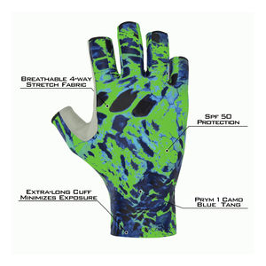 Gants de pêche haute performance avec une prise en main antidérapante durable, maille respirante pour un confort durable dans les gants de pêche en eau salée - Product Image 3