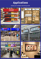 Écran LCD LED étiré de 28 pouces, ultra-large, 4K, affichage numérique pour les rayons des supermarchés et des magasins de détail