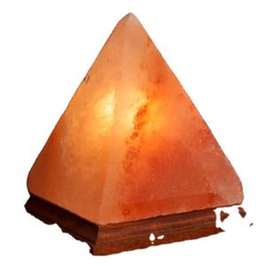 super market trending pyramid usb decoration salt lamp with