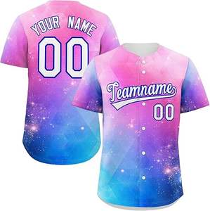 Maillot de baseball de qualité personnalisé pour hommes femmes jeunes vêtements de sport Hip Hop avec logo personnalisé cousu/imprimé avec numéro de nom - Product Image 1