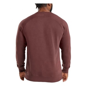 เสื้อสเวตเตอร์ผ้าฝ้ายขนาดใหญ่สำหรับผู้ชายพิมพ์โลโก้นูนดีไซน์แบบคอกลมลาย3D ฤดูหนาวสั่งพิมพ์โลโก้ได้ตามต้องการ - Product Image 3