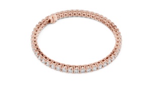 สร้อยข้อมือเทนนิสทองคำแท้ 14K ประดับเพชรธรรมชาติทรงกลมเจียระไนแบบบริลเลียนท์ ได้รับการรับรองจาก IGI น้ำหนัก 14 กรัม ของขวัญสุดหรูสำหรับเธอ - Product Image 4