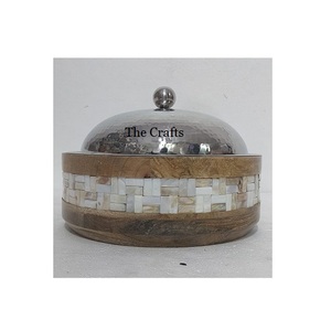 Casserole en bois et en nacre en vrac pour le mariage, la maison et l'hôtel. - Product Image 4