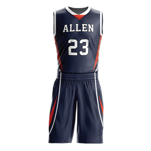 Custom Professional Men's Basketball Uniform Sets Quick Dry & Breathable Jersey Printed Technics OEM Service - Product Image 1