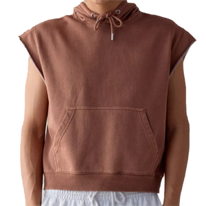 Top court respirant en soie pour femmes personnalisable sweats à capuche hiver Streetwear imprimé capuche doublée court devant Service OEM disponible - Product Image 2