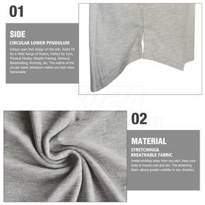 Camiseta sin mangas de gimnasio transpirable de secado rápido al por mayor Camiseta sin mangas de gimnasio de bajo precio Ropa de entrenamiento sin mangas Camiseta sin mangas para hombres - Product Image 4