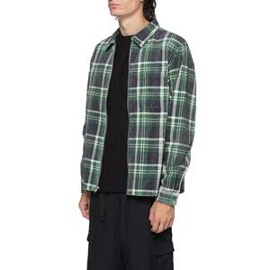 เสื้อเชิ้ตผ้าซาตินทอลายวีลคอร์ด แขนยาว คอตั้ง สไตล์ลำลองสำหรับผู้ชาย ไซส์ XL ถึง 6XL เหมาะสำหรับฤดูร้อน - Product Image 3