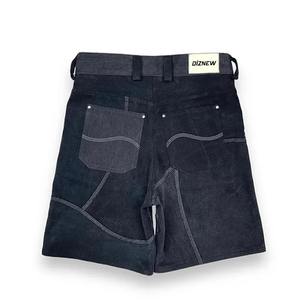 Bermuda personnalisé pour hommes surdimensionné streetwear déchiré Patchwork Denim en détresse Jean Shorts en coton pour hommes - Product Image 6