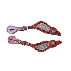 ขายส่งโดยผู้ผลิตสายรัดเดือยแบบตะวันตกทนทานทำจากหนังแท้ - Product Image 1