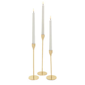 Gold Plated Decorative Metal Taper Candle Holder for Home & Wedding Tableware Decoration <b>Candlestick</b> Holders - Product Image 1