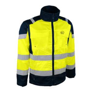 2025 New ANSI Class 2 <b>Hi</b> <b>Vis</b> Reflective Waterproof Windbreaker <b>Softshell</b> Safety <b>Jacket</b> Cotton Material Customized Logo - Product Image 5