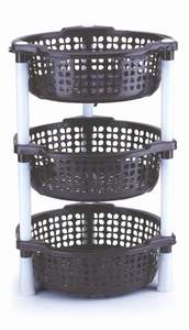 Panier de rangement en plastique Champion Premium, forme ovale, support de haute qualité, design portable, multi-usages pour la maison, la cuisine, le bureau, l'hôtel - Product Image 2