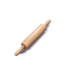 Pino de rolagem de madeira por atacado com rotação lisa e tamanho personalizado e utensílios de cozinha e restaurantes e produtos de venda
