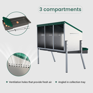 Sanctuario <span class=keywords><strong>para</strong></span> Huevos de Acero Galvanizado Compacto: Innovación Des Champs - Product Image 5