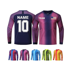 Uniforme de fútbol personalizado BEUDEN para hombre, venta al por mayor, camiseta de fútbol de manga larga, ropa de fútbol de invierno, sublimación de poliéster 100% - Product Image 1