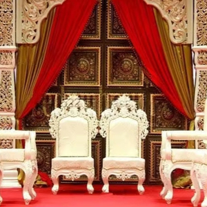 Look élégant cristal blanc Mandap décoration mariage indien cristal Palazzo pilier Mandap beau mariage cristal Mandap ensemble - Product Image 1