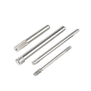 Axe moleté nickelé, goupille de positionnement cylindrique, axe moleté à friction à tête unique pour positionnement informatique - Product Image 1