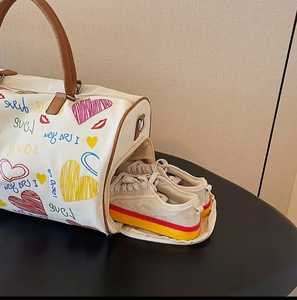 Vintage <b>Canvas</b> Sport Gym <b>Bag</b> Large Capacity Travel Duffle <b>Bag</b> Shoulder <b>Crossbody</b> Weekender Overnight <b>Bag</b> - Product Image 6
