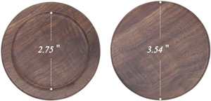 Ensemble de sous-verres en bois élégants, tapis à boissons naturels et élégants pour les tables de la maison et du bureau - Product Image 3