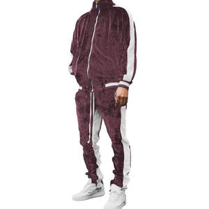 Conjunto Deportivo de 2 Piezas para Hombre y Mujer, Informal, Sólido, Cortavientos, Ecológico, con Sudadera con Capucha y Pantalones de Terciopelo con Cremallera Completa - Product Image 2