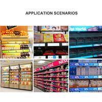 Écran LCD numérique de 23,1, 24,5, 35, 37, 47,1, 49 pouces pour bord de rayonnage, affichage publicitaire pour supermarché, écran allongé pour signalétique de vente au détail