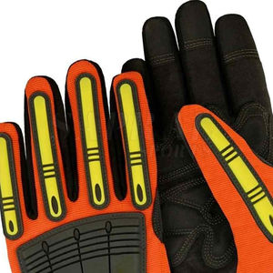 Suministro directo de fábrica Guantes DE TRABAJO resistentes a cortes Guantes de protección contra impactos TPR Guantes de cuero de Pakistán - Product Image 6