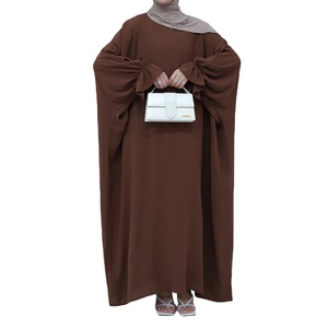 Abaya modeste haut de gamme avec manches à nouer et hijab assorti, robe islamique élégante, fabricants de vêtements musulmans, abaya pour femmes - Product Image 5