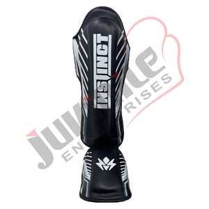 Protector de Espinilla y Pie de Piel Sintética Panther Personalizado al por Mayor para Kick Boxing, Muay Thai, Entrenamiento de MMA, Ofrece Protección - Product Image 2