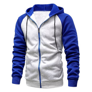 Sudadera con Capucha y Cremallera, Estampado Puff, 100% Algodón Grueso, Talla Grande, Entrega Rápida, Otoño, Ecológica, Moda Masculina - Product Image 1