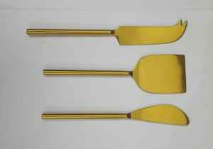 ชุดเครื่องใช้บนโต๊ะอาหาร6ชิ้นมีดหั่นเนยทองเหลืองพร้อมเครื่องมือตัดสำหรับขนมปังและชีส - Product Image 4