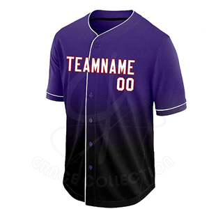 มีหลายสีให้เลือกชุดเบสบอลแบบระเหิดพร้อมชุดคอมโบกางเกงผ้าเจอร์ซี่แบบสั่งทำ - Product Image 2