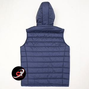 เสื้อกั๊กขนเป็ดสำหรับผู้ชายเสื้อแขนกุดน้ำหนักเบามีซิปสำหรับฤดูหนาวเสื้อนอกให้ความอบอ่ด - Product Image 4