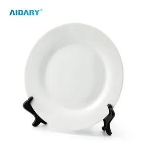AIDARY 8" low price blank white Sublimation plate heat press white ceramic plate