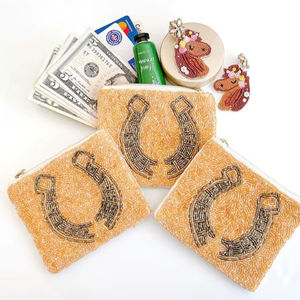 Monedero Elegante y Duradero Hecho a Mano con Cuentas de Semillas, Cierre de Cremallera, Monederos con Cuentas Intrincadas con Patrones Hechos a Mano, Venta al por Mayor - Product Image 1