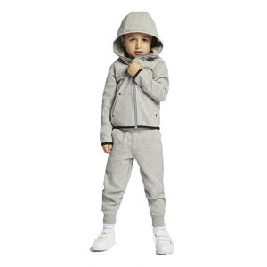 Ensemble de 2 pièces en gros, impression ou broderie, personnalisation, vêtements de rue, sweat-shirt, jogging, survêtement, sweat-shirt en molleton surdimensionné pour enfant - Product Image 4