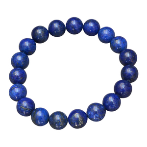 Lapis Lazuli ลูกปัดหินธรรมชาติกำไลข้อมือสีฟ้าพลังงานแร่คริสตัลดิบเครื่องประดับหรูหรา - Product Image 2
