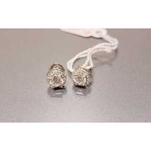 PE-1018 ต่างหูโลหะผสมสังกะสี สำหรับงานแต่งงาน หินหลัก ซิร์คอน - Product Image 1