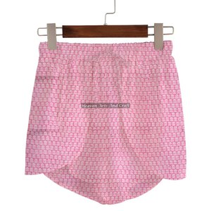 Shorts enveloppants pour femmes, tendance et best-sellers, style plage, imprimé en coton, basiques, avec impression à blocs - Product Image 2