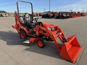 รถไถเดินตามรุ่น BX23S ปี 2022 พร้อมที่ตักด้านหน้าและรถขุดด้านหลัง เครื่องยนต์ 22 แรงม้า เกียร์ PLC - Product Image 3