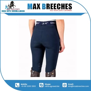 กางเกงขี่ม้าแบบเต็มที่นั่งสำหรับผู้หญิงทำจากซิลิคอนสำหรับขี่ม้าแบบตะวันตกโลโก้ตามสั่ง - Product Image 5