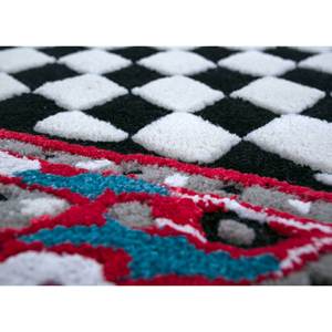 Alfombra de Lana y Viscosa Gris Negra Tufted a Mano Concoction Top-9081 para Sala de Estar, Alfombra Rectangular a Rayas para Pasillo, Material PVC - Product Image 3
