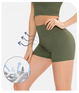 Vente en gros de short motard taille haute élastique et respirant pour femmes vêtements de sport sans couture pour la gym et le fitness - Product Image 5