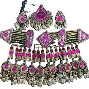 Traditional Style Afghan <b>Necklace</b> <b>Earrings</b> <b>Set</b> Hot Selling New Antique Jewelry Handmade <b>Necklaces</b> <b>Earrings</b> Jewelry <b>Sets</b> - Product Image 2
