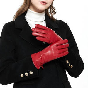 ถุงมือหนังแฟชั่นคุณภาพสูงพิมพ์โลโก้ตามสั่งสำหรับผู้หญิง ถุงมือกันลมสำหรับกิจกรรมกลางแจ้งในฤดูหนาว ให้ความอบอุ่นและทันสมัย - Product Image 5