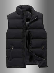 Chaqueta Acolchada de Invierno Unisex, Impermeable, Cortavientos, con Paneles en Contraste, Estampado por Descarga, Cremallera Frontal, Personalizable - Product Image 6