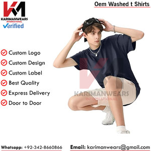 Camisetas de algodón para hombre, Camisetas básicas holgadas Unisex de manga corta con cuello redondo de gran tamaño, camiseta atlética sólida, ropa informal para entrenamiento - Product Image 3