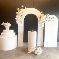 Décor mural rond en PVC scintillant pour fête, arche de toile de fond, décorations pour future mariée, douche nuptiale, décoration de salle de banquet de mariage à domicile