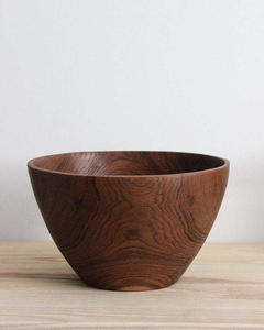 using HANDMADE <b>WOODEN</b> SERVING BOWL Eco- Friendly Highly Durable Household Bamboo Wood Salad Dough <b>Fruit</b> Bowls for Restaurant - Product Image 5